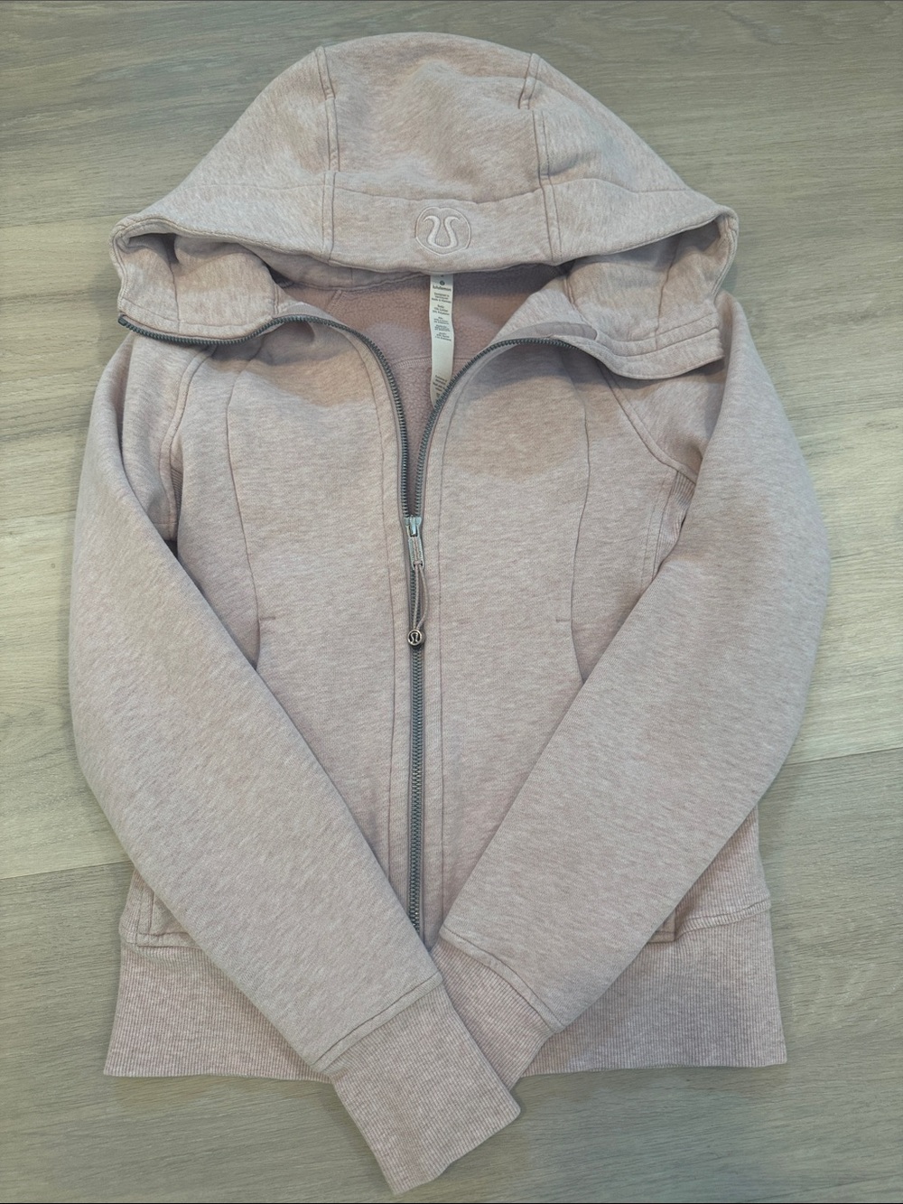 lululemon mauve pink brushed-fleece pullover